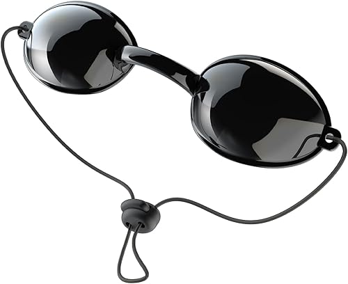 Occhiali di protezione IPL 200 – 2000 nm unisex, protezione UV e LED, occhiali abbronzanti regolabili per solari e bagni solari in spiaggia - Honorern