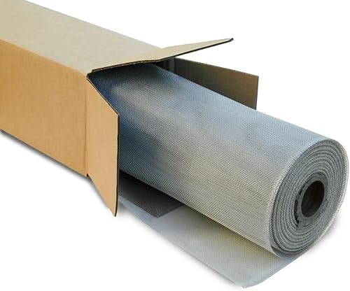 Rete per Zanzariere in Alluminio Rotolo 30 mt Maglia 18x16 Ideale per Ricambio per Finestra e Portafinestra Colore Grigio Varie Misure disponibili (60 cm x 30 m) - Honorern