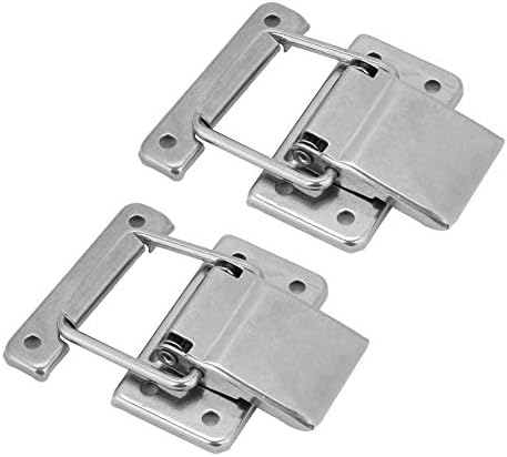 2pcs cassa dell'armadio hardware in acciaio inox caricato a molla fermo Cattura Toggle Hasp per Home Office Shop - Honorern