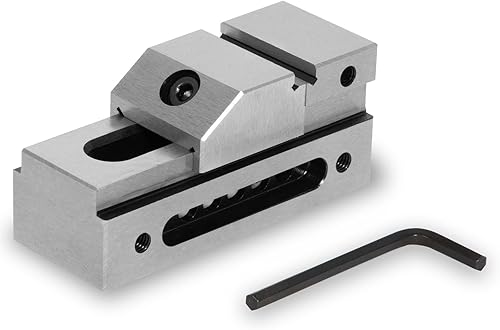 Morsa di precisione a serraggio ridotto, larghezza ganasce 150 mm, forza di serraggio massima 200 mm, altezza ganasce 50 mm, in acciaio robusto, per vari lavori, morsa da officina - Honorern