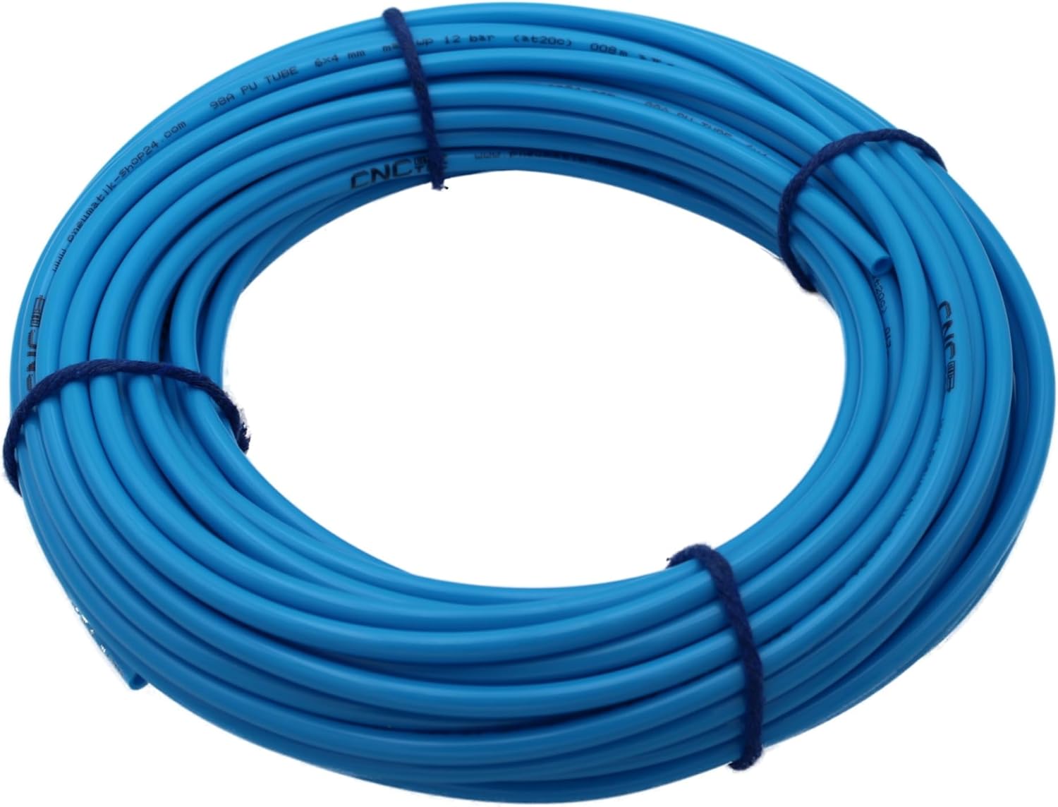 Tubo pneumatico in poliuretano da 6 mm, 5 metri, 25 metri, 100 metri (6 x 4 mm – 50 metri, blu) - Honorern