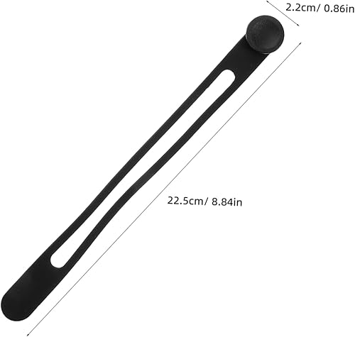 Cinghie Per Ombrelli Fermacavi Lacci Fascette Per Cavi in ​​silicone Fascette in Silicone Fermagli Per Cavi Deposito Di Ombrelli Attacco Per Ombrellone Black Gel Di Silice - Honorern