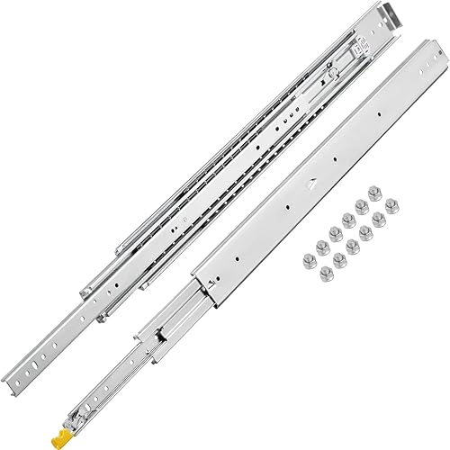 VEVOR Kit Guida Scorrevole per Cassetti con Cuscinetti a Sfera, Lunghezza 55,9 cm, Guida Cassetto Estraibile 22 Pollici, Capacità di Carico 500 Libbre, con Bloccaggio, Binari Cassetti Scorrevoli - Honorern