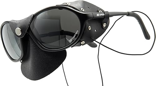 Occhiali da spedizione con protezione per naso e laterale in pelle, occhiali da spiaggia, occhiali da ghiacciaio - Honorern