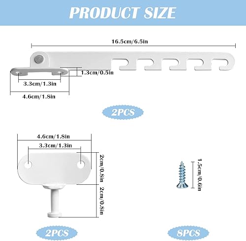 Ferma Finestra Limitatore di Finestre 2 Pezzi Fermi per Finestra Chiavistelli di Finestra per la Regolazione dell'apertura della Finestra - Honorern