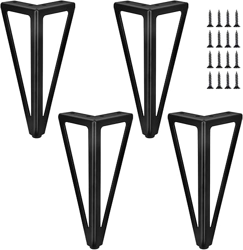 WZCMLJ 4 piedini di ricambio per mobili in metallo bianco, 6'/15 cm, per mobili, fai da te, gambe da tavolo, piedini per armadi, letti per sedie, armadi e divani, altre gambe di mobili. (bianco, 15 - Honorern