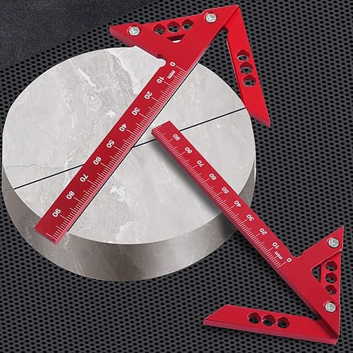Calibro per Tracciatura Centrale, Tracciatore per Linea Centrale in Lega di Alluminio Calibro per Tracciatura Ad Angolo di 45 Gradi Strumento per Marcatura per la Lavorazione del - Honorern
