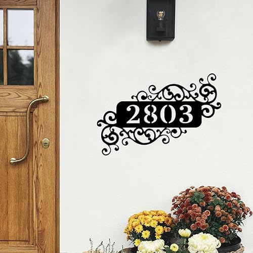 Numero civico personalizzabile, Targa Personalizzata con Numeri Civici Esterni, Resistente alle intemperie, Antiruggine, Personalizzato in Metallo in varie misure numero civico - Honorern