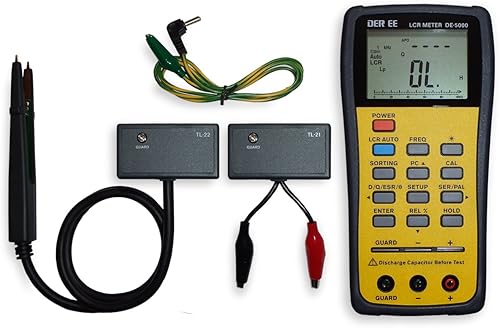 Nuovo De-5000 Handheld Lcr Meter Con Tl-21 Tl-22 Tl-23 - Honorern