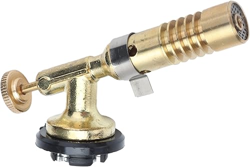 Torcia a Cassetta Portatile, Torcia a Gas Pistola a Fiamma Regolabile ad Alta Temperatura Portatile per Barbecue 1350 ℃ Artigianato Cottura BBQ Cottura Brulée Crema Saldatura Fai da Te - Honorern