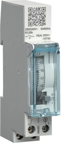Hager EHN01116A - Interruttore orario 230 V con riserva - Honorern