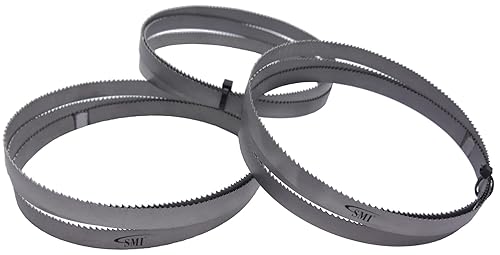 SMI - Set di 3 lame per sega nastro in metallo, bimetalliche M42, dimensioni 1140 x 13 x 0,65 mm, 18 dpp adatte ad es. Güde MBS 105 V, Scheppach MBS 1200, Parkside PMB 1100 B2 - Honorern