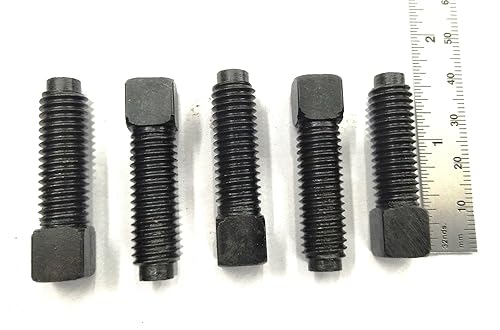Set di 5 bulloni a testa quadrata, filettatura M10 x 1,5 per tornio T2 a cambio rapido portautensili - Honorern