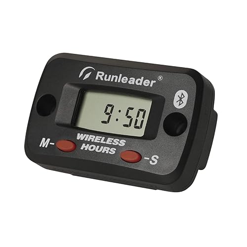 Runleader Digital Wireless Vibration attivato Contaore, Data Remote Bluetooth Manage, Batteria sostituibile per tosaerba Trattore Generatore Compressore Motosega Moto ATV (1) - Honorern