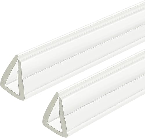 2 Pezzi Profilo di Protezione a U, Lunghezza 4.9ft, Guarnizione in Gomma per Bordi, Adatta per Spessore di 6-7mm, (19/32' L x 25/64' A) Trasparente - Honorern