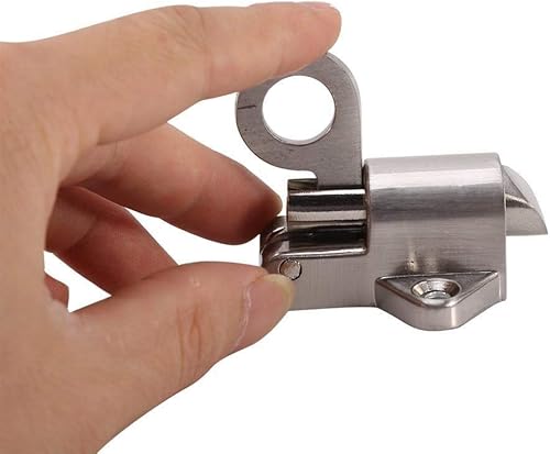 Chiavistello a Molla, Finestra Porta di Sicurezza dell'anello di Tiro della Molla di Rimbalzo Door Bolt Chiusura a Scatto Molla in Alluminio per Finestre Armadietti - Honorern