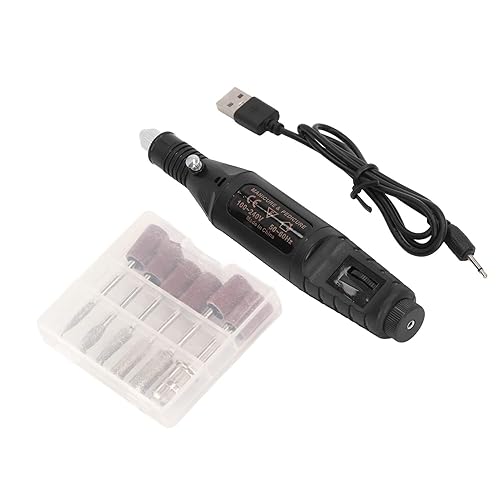 Macchina per Incidere Alimentata Tramite USB con 5 Punte Abrasive Mini Utensile Rotante Penna per Incisione Elettrica per Incisore per Levigatura Lucidatura Artigianato Fai-da-te - Honorern