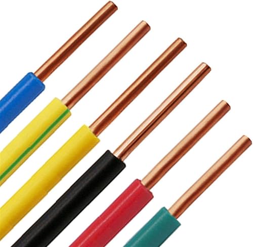 Jinchao-Filo di Rame 17 AWG 1mm2, Cavo di Rame Anime Rigido Singolo, Cavo Elettrico Isolato in PVC Cablaggio Elettrico, Cavi Colorati Accessori per apparecchiature (Color : Blue, Length : 5m) - Honorern