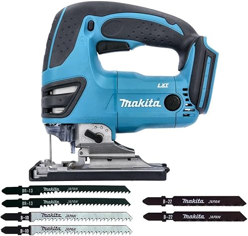 Makita DJV180ZX 18V LXT - Seghetto alternativo senza fili con manico superiore con 6 lame. - Honorern