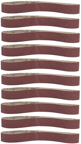 10 pezzi Nastro Abrasivo 30x533mm per Levigatrice a Nastro, Carte Abrasive Grana da per Levigare Legno(1000#) - Honorern