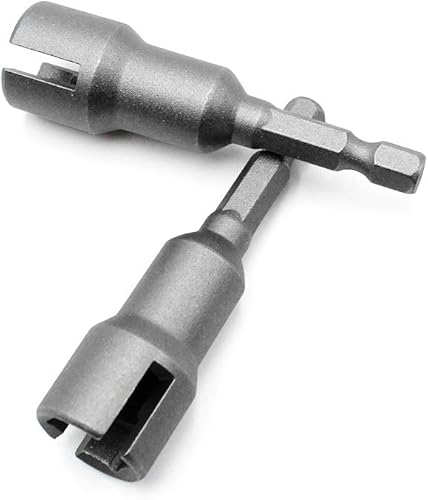 3 pz Giraviti per Dado ad Alette 1/4 pollice chiavi a bussola esagonali Acciaio per Dadi da Pannello, Bullone a Occhiello C - Honorern