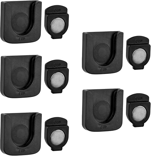 Set da 3 Supporti per Telecomando, Supporto Magnetico da Parete per l'Archiviazione in Nero, Supporto da Parete per Telecomando - Honorern