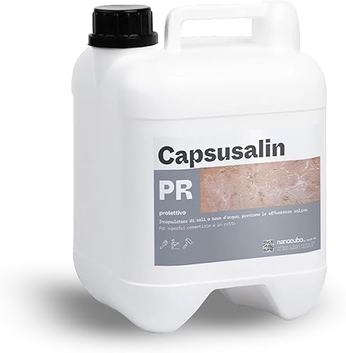 CAPSUSALIN 1L Pulitore Cemento e Cotto con Problemi di Efflorescenze Saline INCAPSULATORE DI SALI NANOTECNOLOGICO Base Acqua Innovativa Soluzione per Prevenire Efflorescenze Saline - Honorern