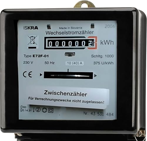 Unitec Contatore elettrico a corrente alternata 40740 (il design può variare) - Honorern