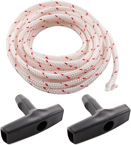 10 metri di diametro 3,5 mm di corda di avviamento con impugnatura di avviamento per decespugliatore, motosega, tosaerba, attrezzi da giardinaggio, spazzola per parti del motore - Honorern