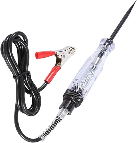 Tester Per Circuiti Elettrici, Auto 6V 12V 24V DC Tester Per Circuiti di Tensione Per Camion Per Auto Test Per Auto VoltMet Lampadina a Penna con Sonda Lunga - Honorern
