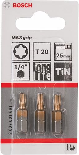 Punta T20 Maxgrip C: 25 mm: 3 uds - Honorern