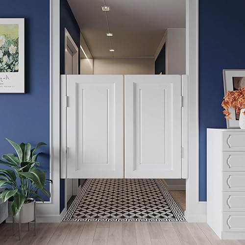 Porte Interne,Porte a Battente per caffè in Legno Robusto,Bar Saloon Door,Porte Divisorie Cowboy a Chiusura Automatica per Emporio da Cucina,Personalizzabile (W100xH80cm(39x32in)) - Honorern