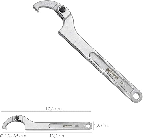 Llave De Gancho Articulada Para Tuberias Ã˜ 15 A 35 mm. - Honorern