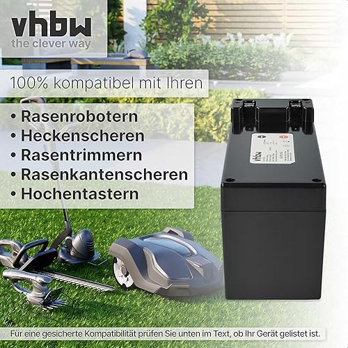 1x batteria compatibile con Ambrogio L50, L75, L100, Basic, Deluxe, Evolution 7,5Ah 25,2V Li-Ion - Honorern