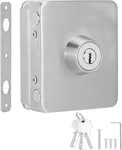 Serratura per porta in vetro, serratura per porta quadrata in vetro per ufficio a casa - Honorern