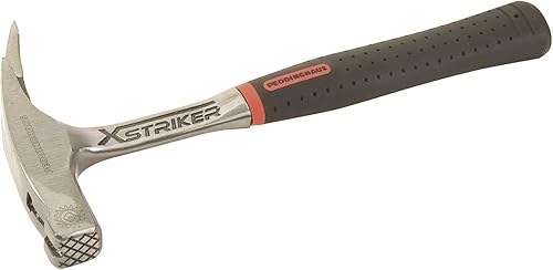 Martello da carpentiere Xstriker grezzo, 950 g, colore: Argento/Nero - Honorern