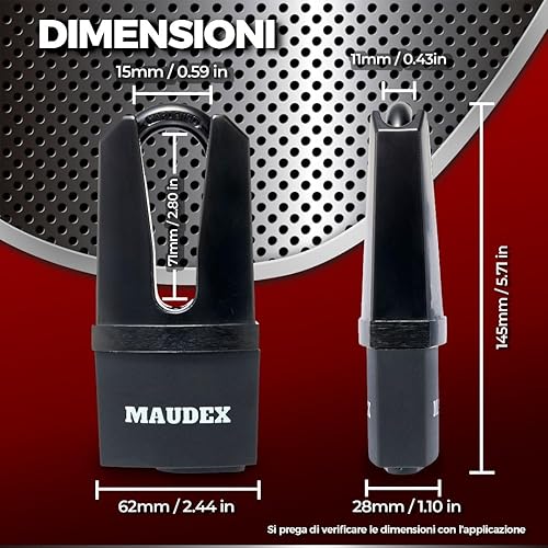 Catenaccio Maudex® MDE60 con 10 Chiavi Uniche - [Lucchetto Antiscasso] - [Lucchetto Arco] – Serratura Cancello Esterno per Capannoni, Garage, Container - Honorern