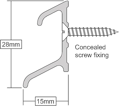 STORMGUARD 07SR1630914A Deflettore antipioggia a doppia aletta, 914 mm, in alluminio, 914mm (3'0') - Honorern