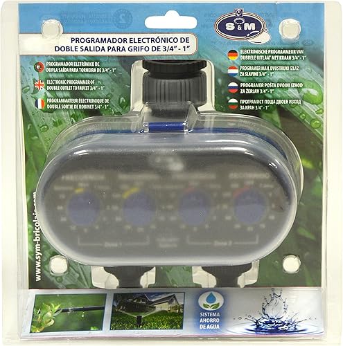 S&M 590016 - Termostato Miscelatore Meccanico h-m 3/4', 1,9 cm, Uscita Doppia - Honorern