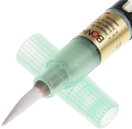 BON-102 - Punta a pennello per penna a saldatura, 3 pezzi, ricaricabile, trasparente, con colofonia, accessori per la saldatura e la manutenzione di schede PCB - Honorern