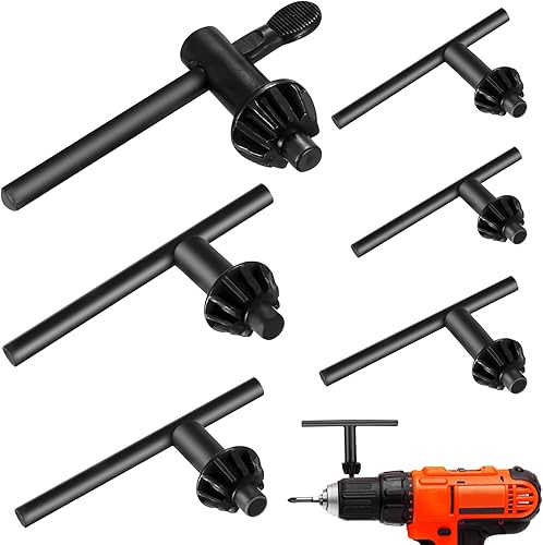 6 Pz Chiave per Mandrino Trapano, Chiave per Mandrino per Trapano di Ricambio, Chiavi per Mandrini da Trapano, Drill Chuck Key, Universale Chiave per Trapano Elettrico - Honorern