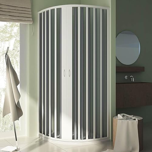 Box Doccia Semicircolare 70x90 CM H185 Raggio 55 PVC mod. Sharp Centrale - Honorern