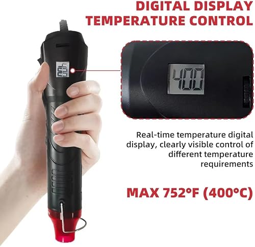 Strumento Elettrico Ad Aria Calda con Controllo Digitale Della Temperatura, Potenza 250W, Spina EU, per Saldatura e Riparazioni. - Honorern