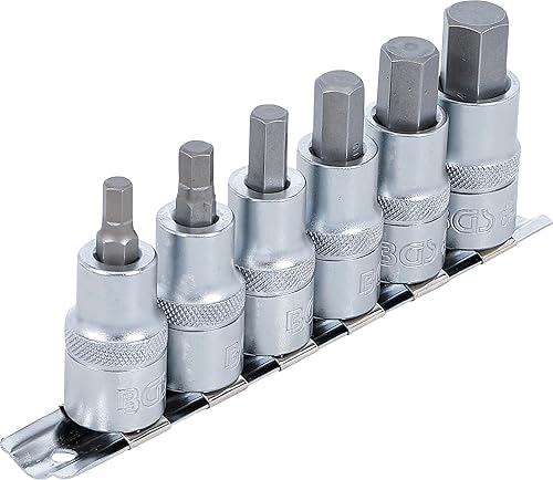 Juego de puntas de vaso | entrada 12,5 mm (1/2') | perfil en T (para Torx) T40 - T55 | 4 piezas - Honorern