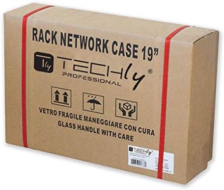 Professional 027972 Armadio Rack 19' Flat a Muro p.30cm 12 unità Sezione Unica Nero Nero - Honorern