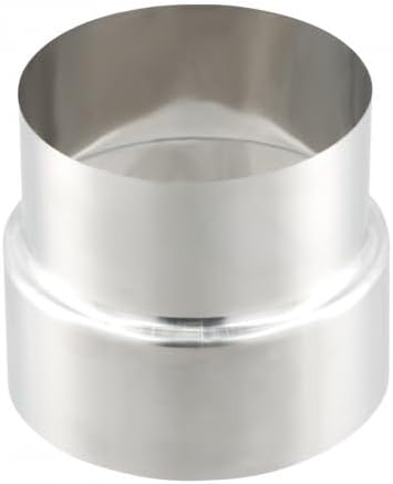 Riduttore per Tubo di Fumaria, Acciaio Inox Tubo Stufa Riduttore Riduzione, Riduzione Canna Fumaria Tubo, Tubo Connettore Camino de 110 mm a 100 mm - Honorern