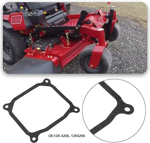 2 Pezzi Guarnizione Coperchio Valvola Tosaerba 120-4206 1204206 Compatibile Con Toro Compatibile Con Exmark Compatibile Con TimeCutter 110x122mm Grigio - Honorern