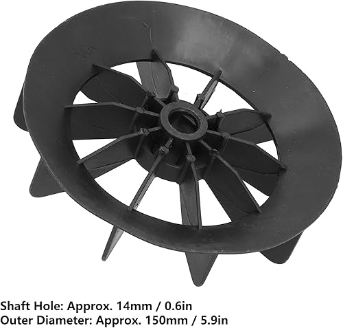 Piccola Pala del Ventilatore del Compressore D'aria, Ventola in Plastica per Motore Elettrico Motore in Linea Diretta Albero da 14 Mm Diametro Esterno 150 Mm Sostituzione degli - Honorern