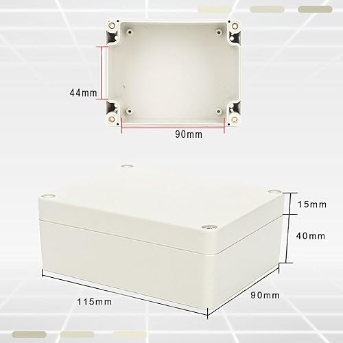 Scatola di giunzione, IP65, impermeabile, in ABS, per interni ed esterni, per comunicazioni, estintori (230 x 150 x 85 mm) - Honorern