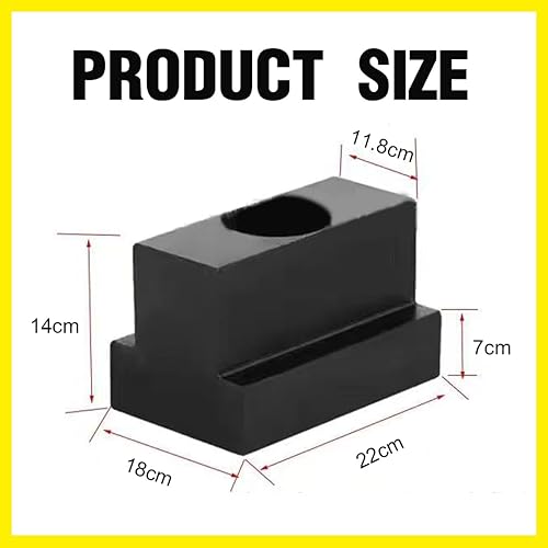 Set da 5 Dadi a T in Acciaio al Carbonio con Filetti M10 e Finitura in Ossido Nero per Tabelle e Utensili da Macchina. - Honorern